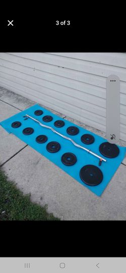 1" CURL BAR /CLIPS/WEIGHTS 