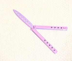 3D Printed Butterfly Knife Fidget Trainer — Pink/Lavender — $6 | Mesa AZ