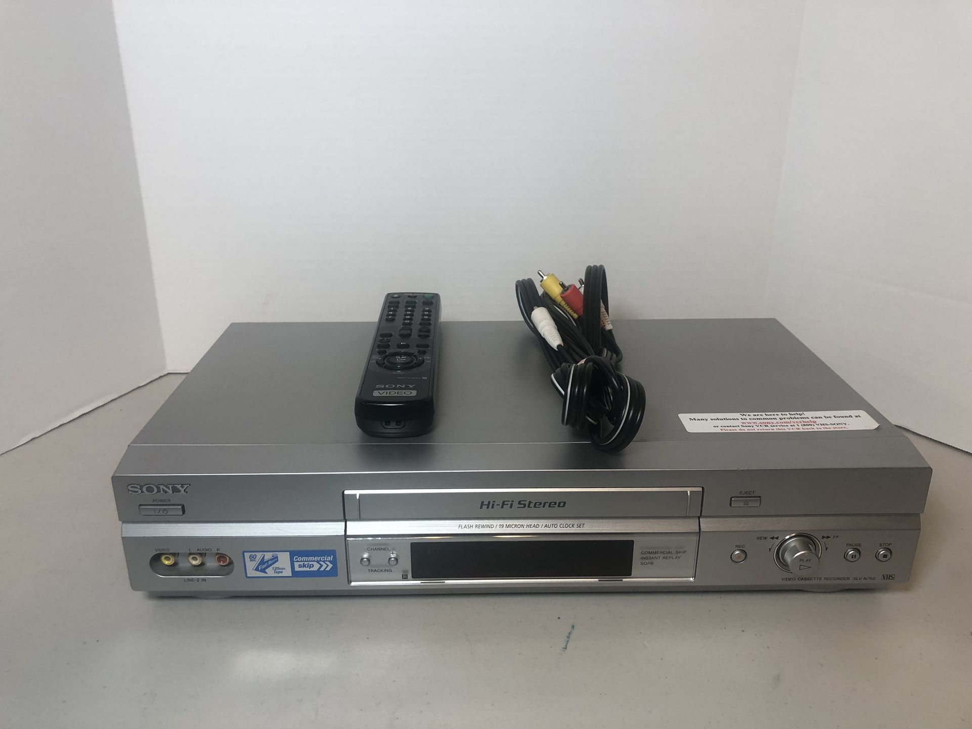 Sony VCR With Remote