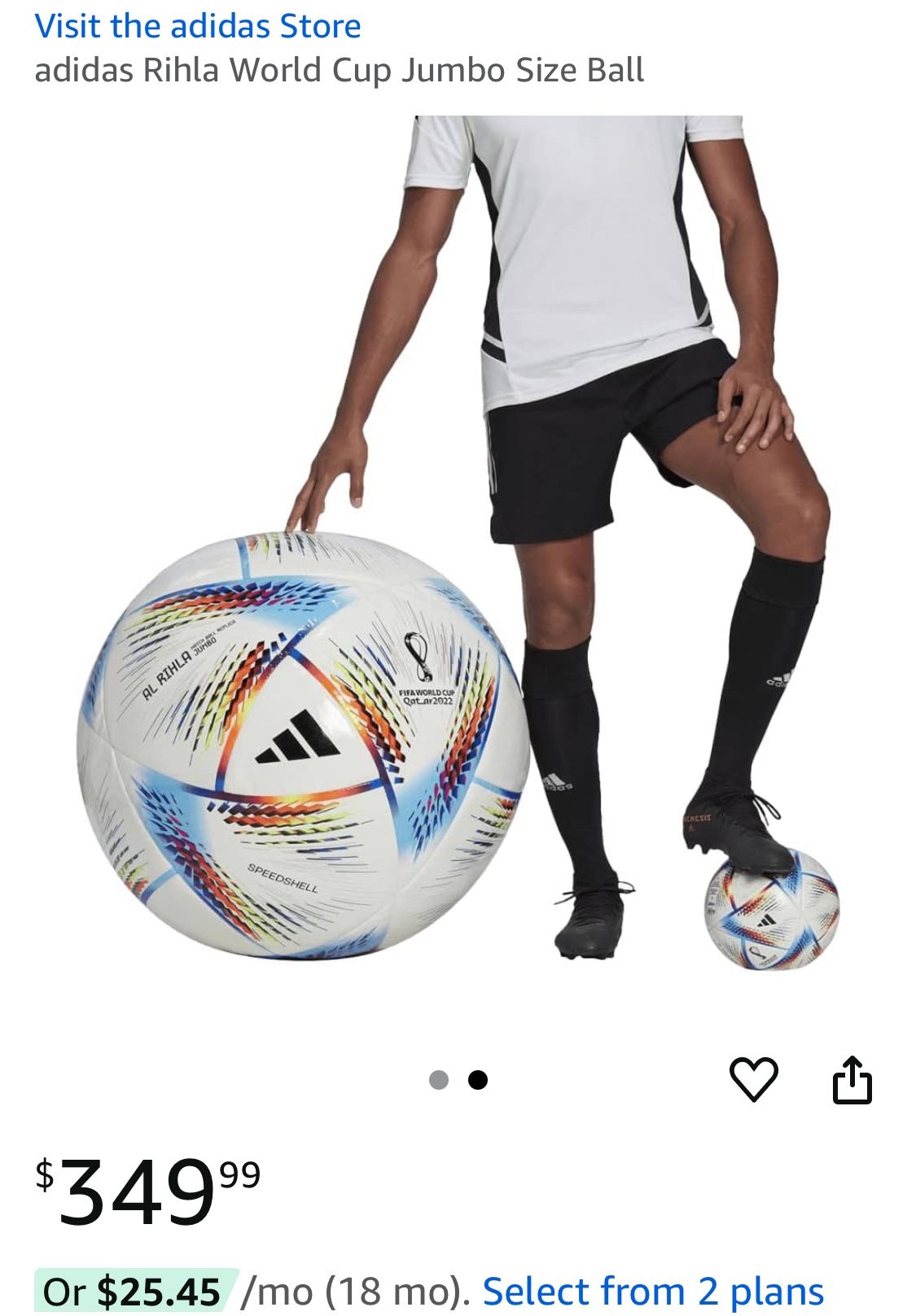 Adidas Rihla World Cup Jumbo Size Ball