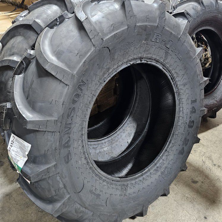 New [2 Set] 14.9-24 Tractor Tire Bobcat Backhoe 14.9.24 Llantas Nueva 