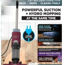  3in1 Vacuum, Mop & Self-Cleaning Corded 