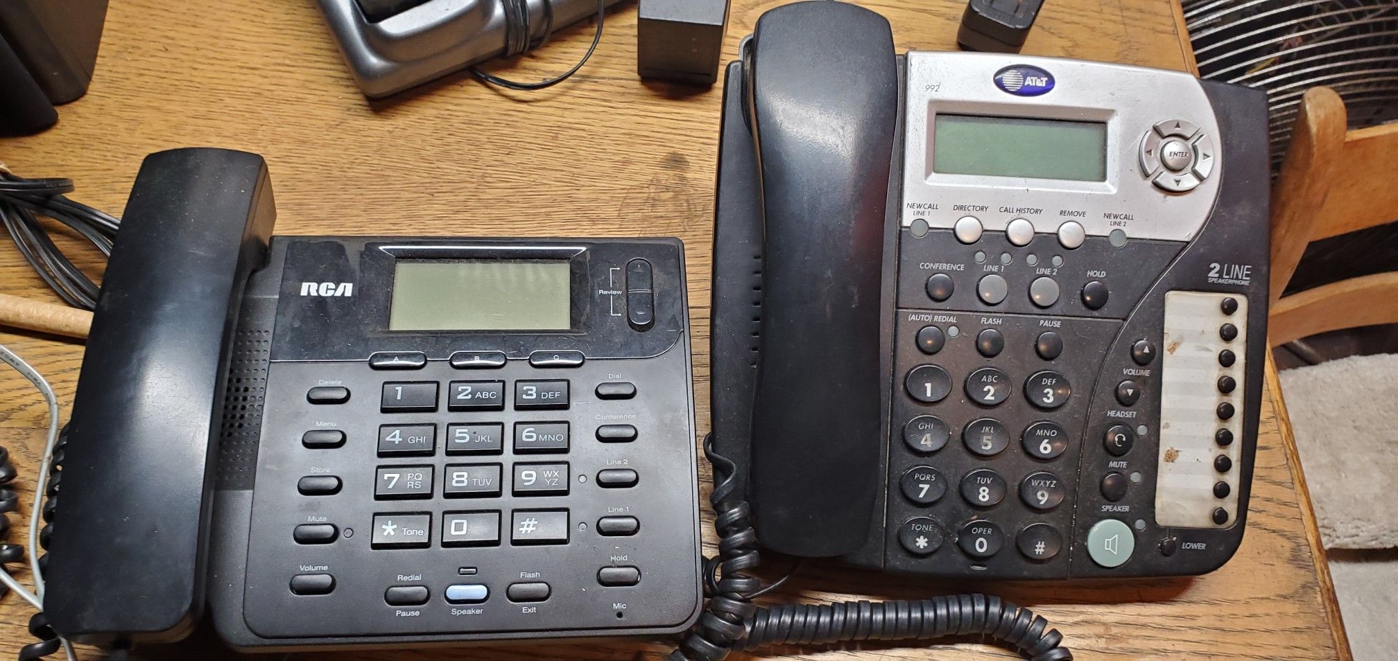 (2) 2 Line Business Phones