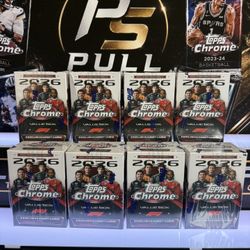 2026 Topps Chrome Formula 1 F1 Value Blaster Box (Lot of 7)Factory Sealed