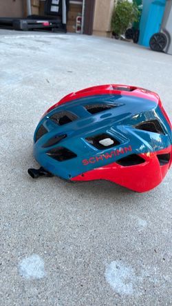 Kids Adjustable Red and Blue Schwinn Helmet