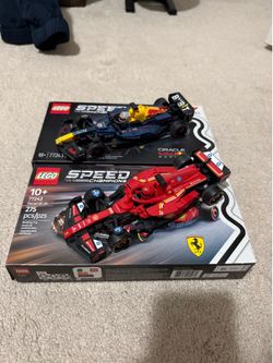 Lego F1 Redbull and Ferrari