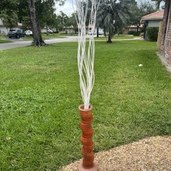 Tree Branch Vase Home Decor ( white and Orange)