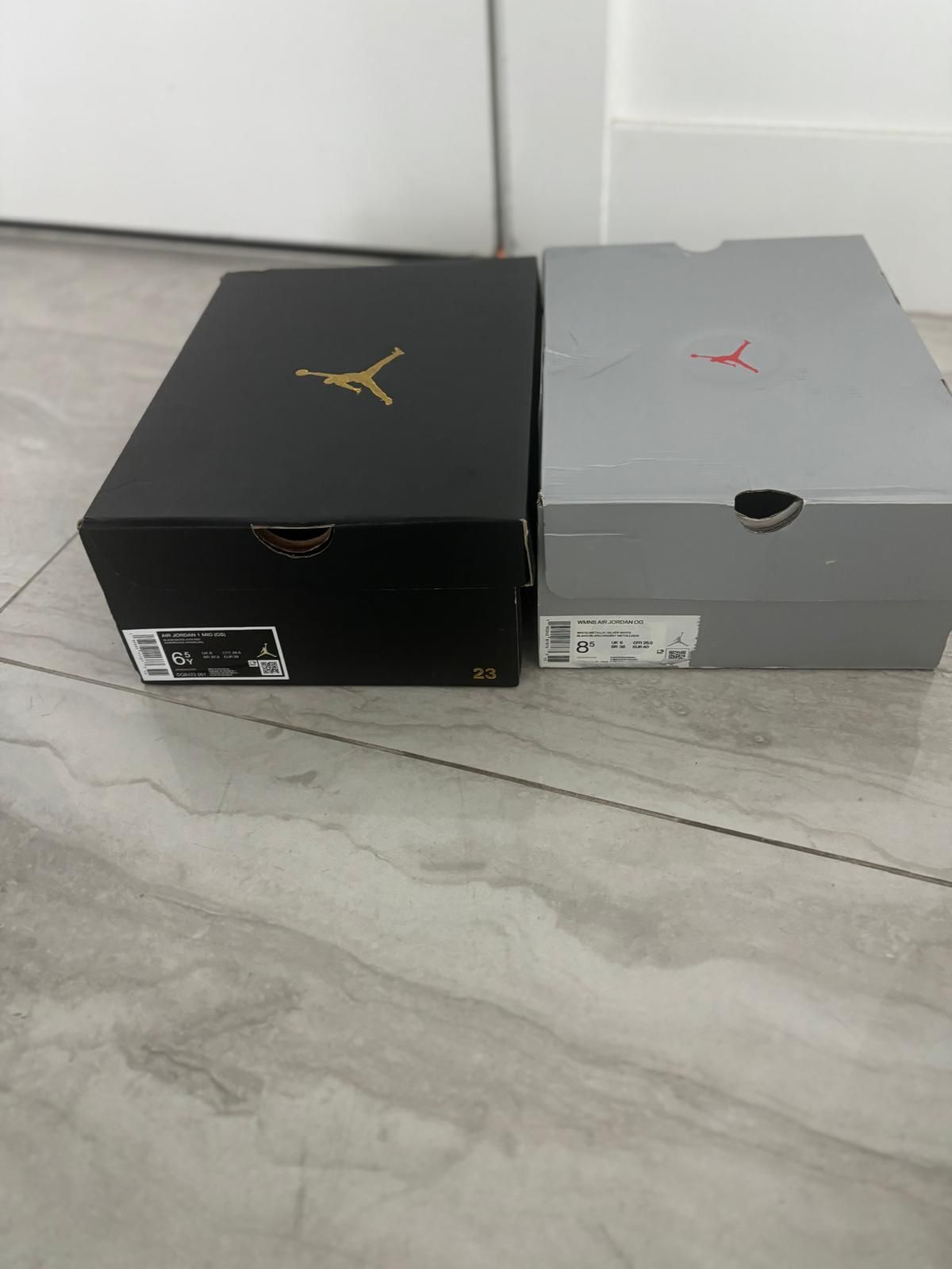 Two Michael Jordan Air Jordan boxes .. empty- $30 for both