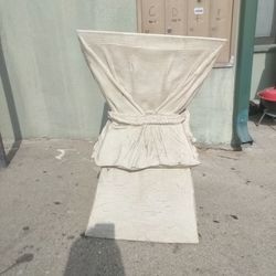 VINTAGE" JOHN DICKENSON" DRAPE PLASTER  PEDESTAL : FOR SALE$95