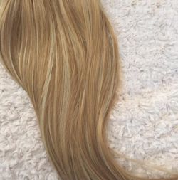 Blonde Human Hair Clip-In Extensions