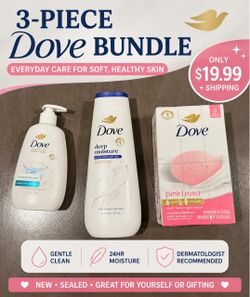 Dove 3-Piece Skin Care Bundle