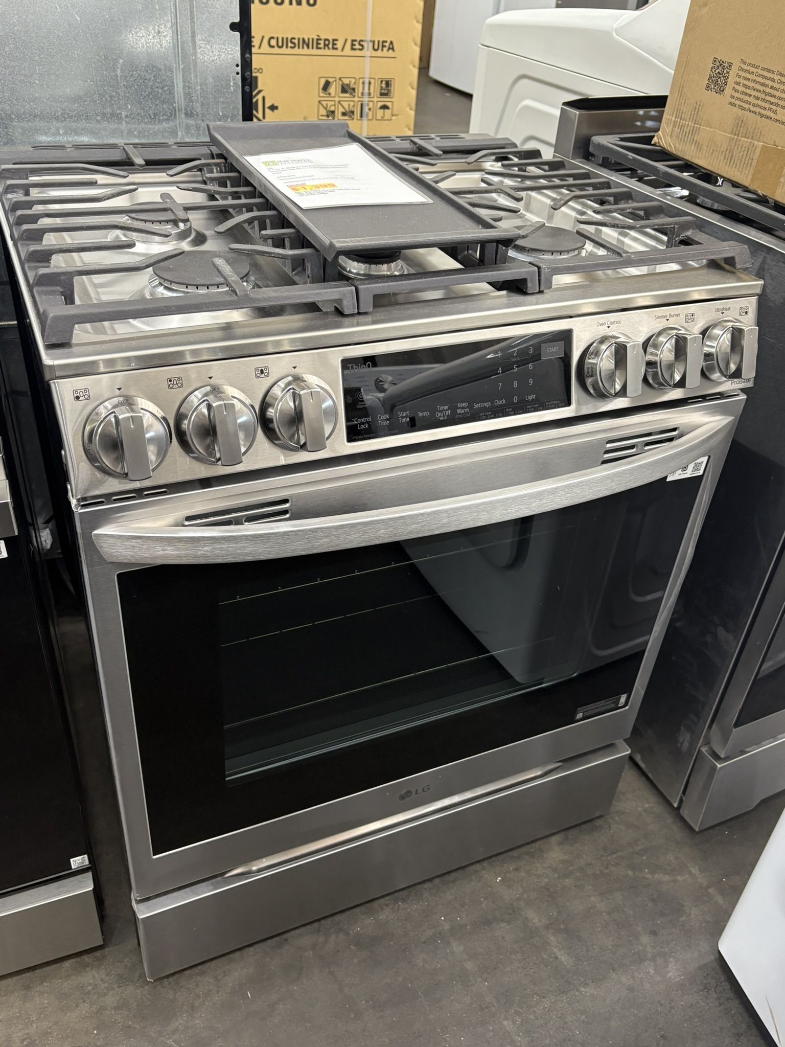 LG 6.3 cu. ft. Slide-in Gas Range