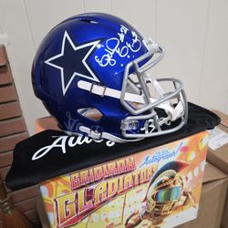 Cowboys Ezekiel Elliott Autographed Helmet 
