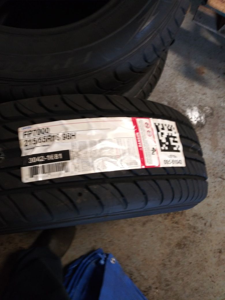 2 new tires 215/65R16