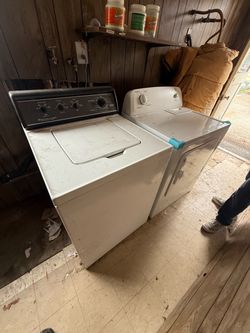 Roper dryer and Amanda washer