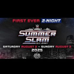 3 WWE SUMMERSLAM TICKETS 2 DAY EVENT