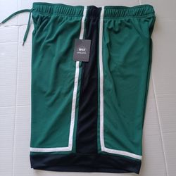 Size 2XL WSS Green Men's Basketball Shorts