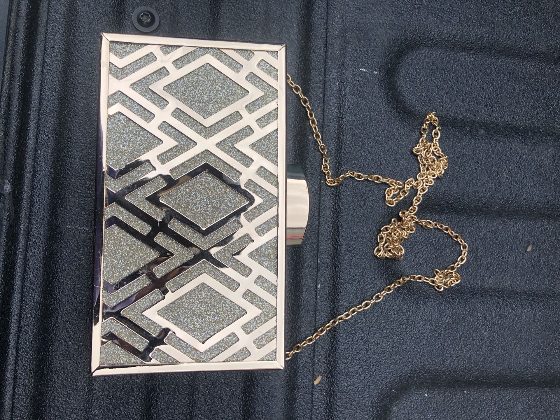 Charming Charlie RSVP Gold Clutch
