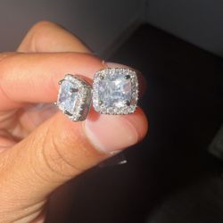 Square Diamond Earrings( Name Your Price) 