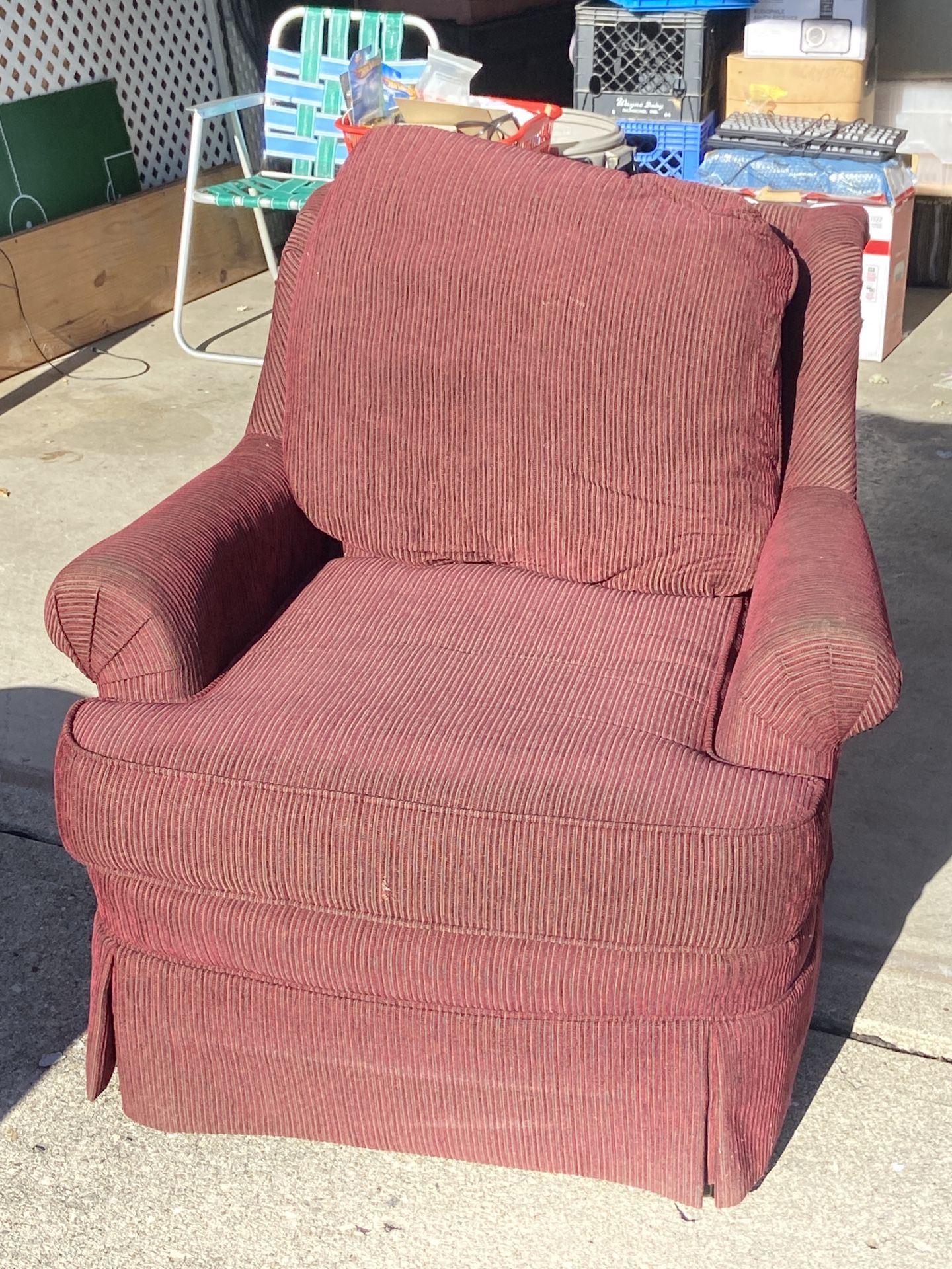 Maroon Armchair
