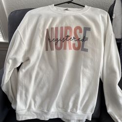 REGISTERED NURSE SWEATER SIZE L