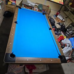8' Delta Pool Table One Piece Slate