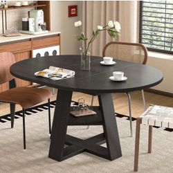 Black Extendable Dining Table
