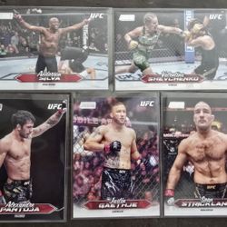 UFC 2025 TOPPS STADIUM CLUB CARD LOT OF 5