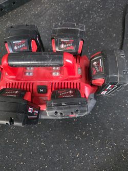 Milwaukee M18 Charger & REDLITHIUM Batteries (Will Separate)
