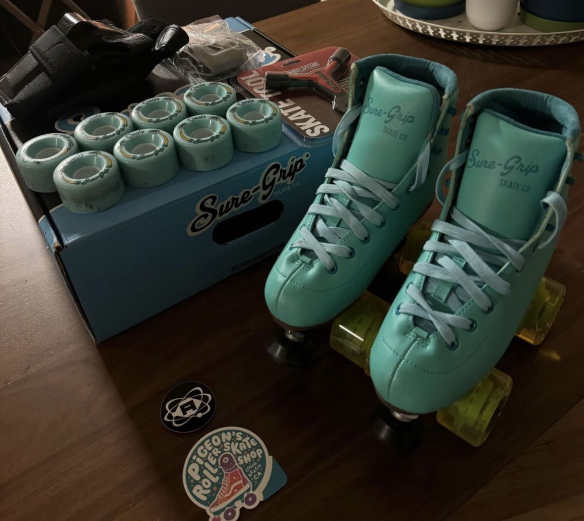 Sure Grip Blue Dream Womens Roller Skates Size 5