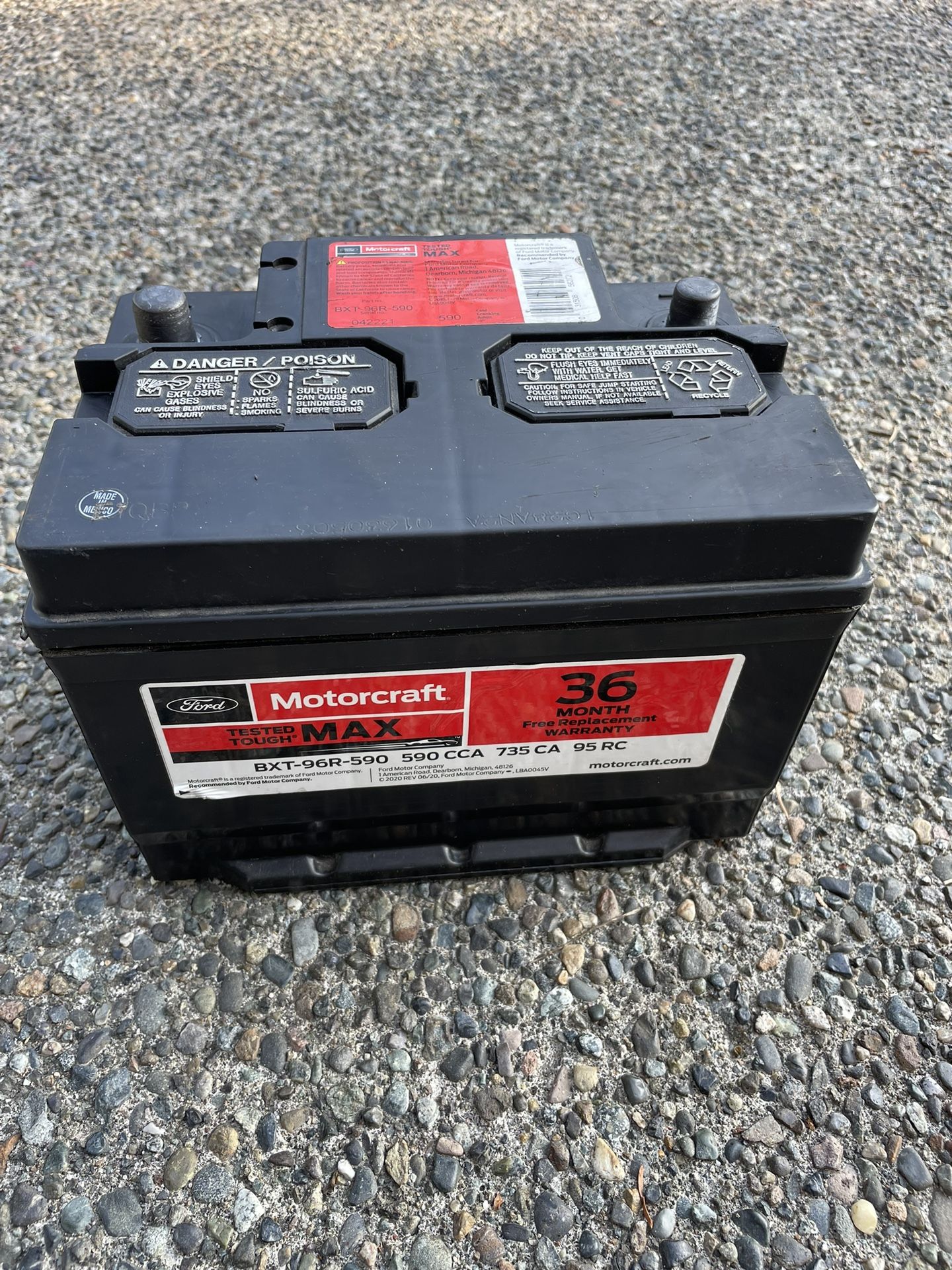Ford Motorcraft Car Battery 96R