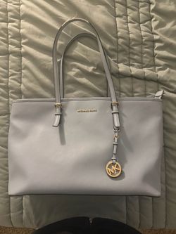 Michael Kors Light Blue Tote Bag