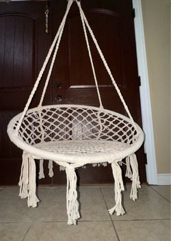 Macrame swing chair