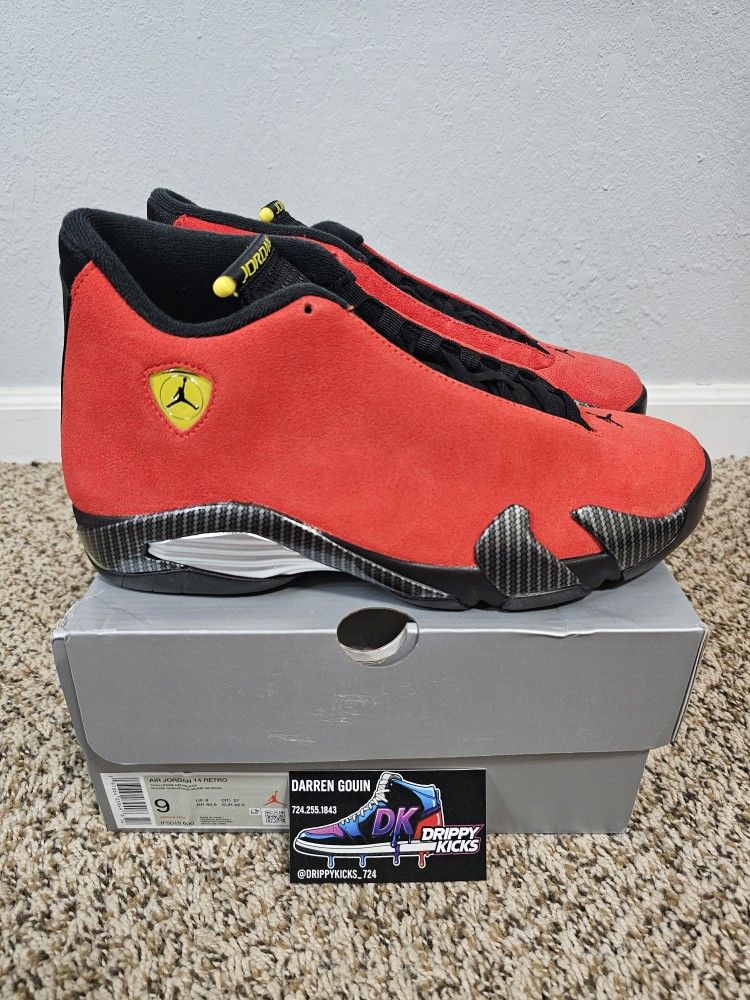 Jordan 14 Ferarri Size 9
