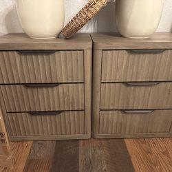 Fluted Nightstands 