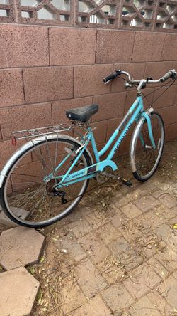 Blue sky Schwinn bicycle