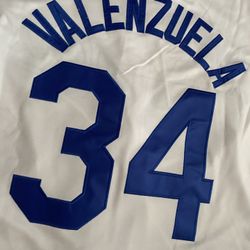 White Fernando Valenzuela Los Angeles Dodgers Jerseys Cooperstown 