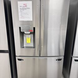 LG 28cu French Door Refrige With Craft Ice Maker Unused 