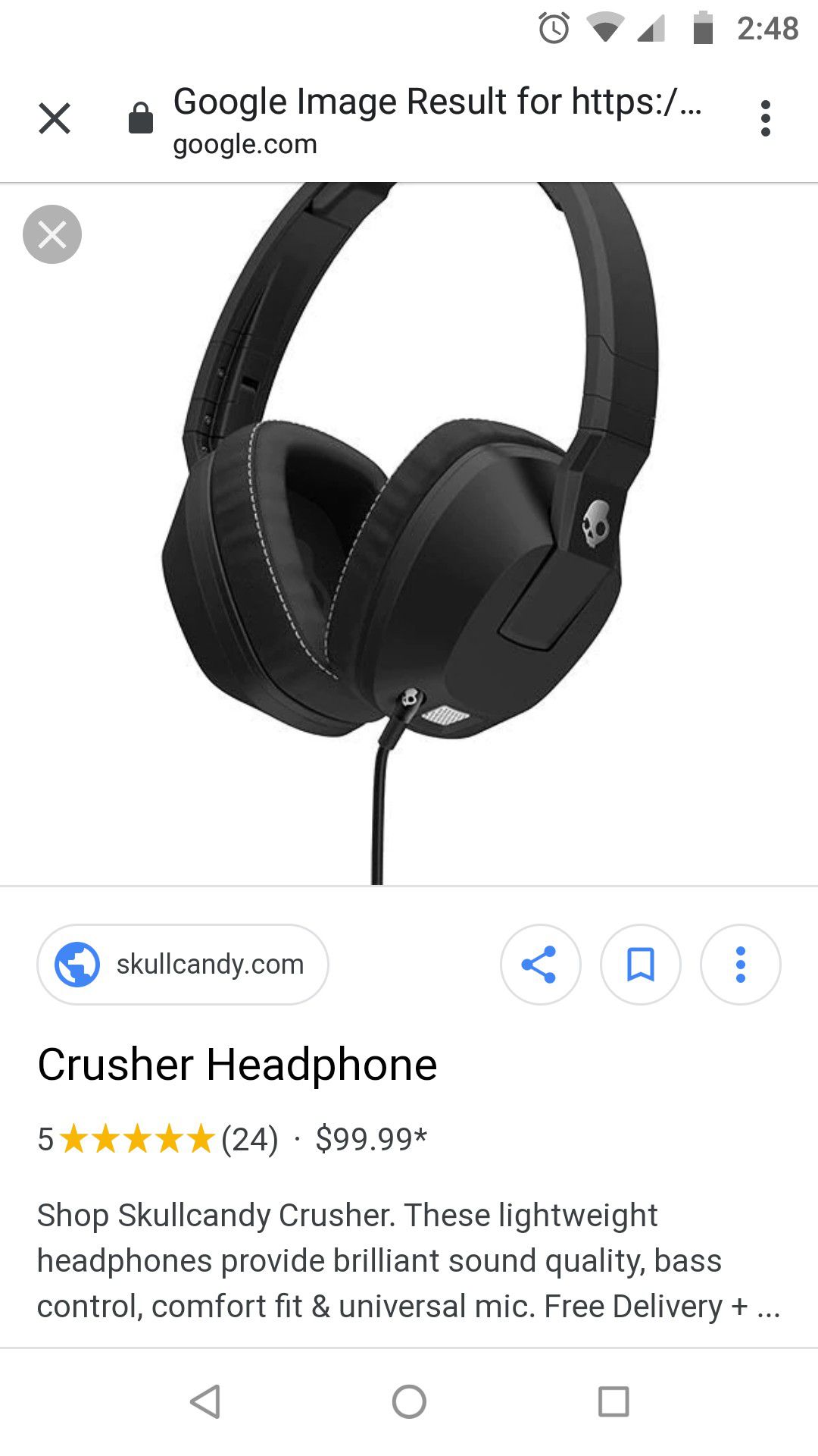 Skullcandy crusher (no aux cord with it )