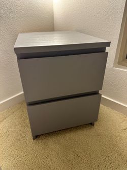 IKEA STORKLINTA Medium Grey 2-drawer chest