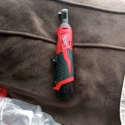 New Milwaukee M12 3/8 Ratchet With A Small Battery