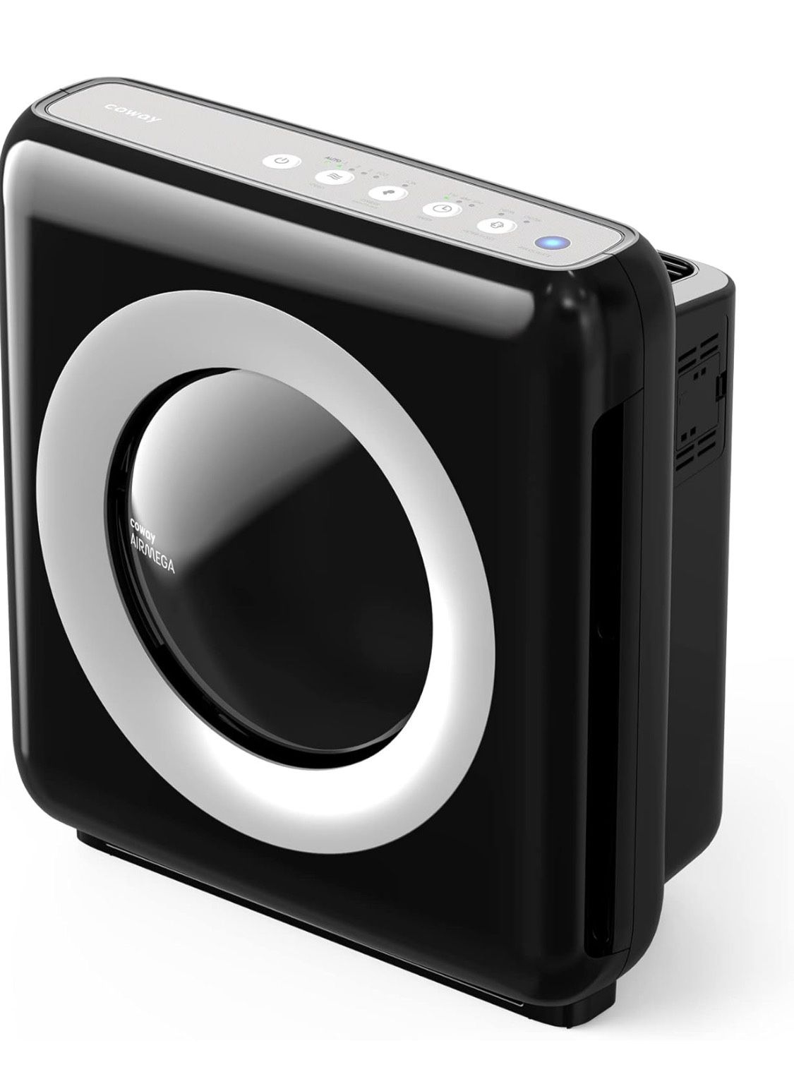 Coway AP-1512HH Mighty Air Purifier with True HEPA and Eco Mode, black/silver, 16.8 x 18.3 x 9.6