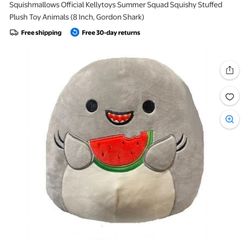 squishmellow gordon shark