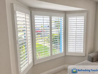 Hardwood Plantation Shutters, Custom Made, Window Coverings, Installed - 909-681-7003