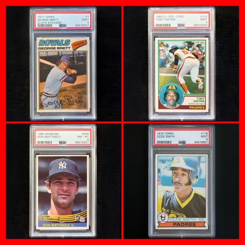 Superstars Baseball Cards PSA Graded