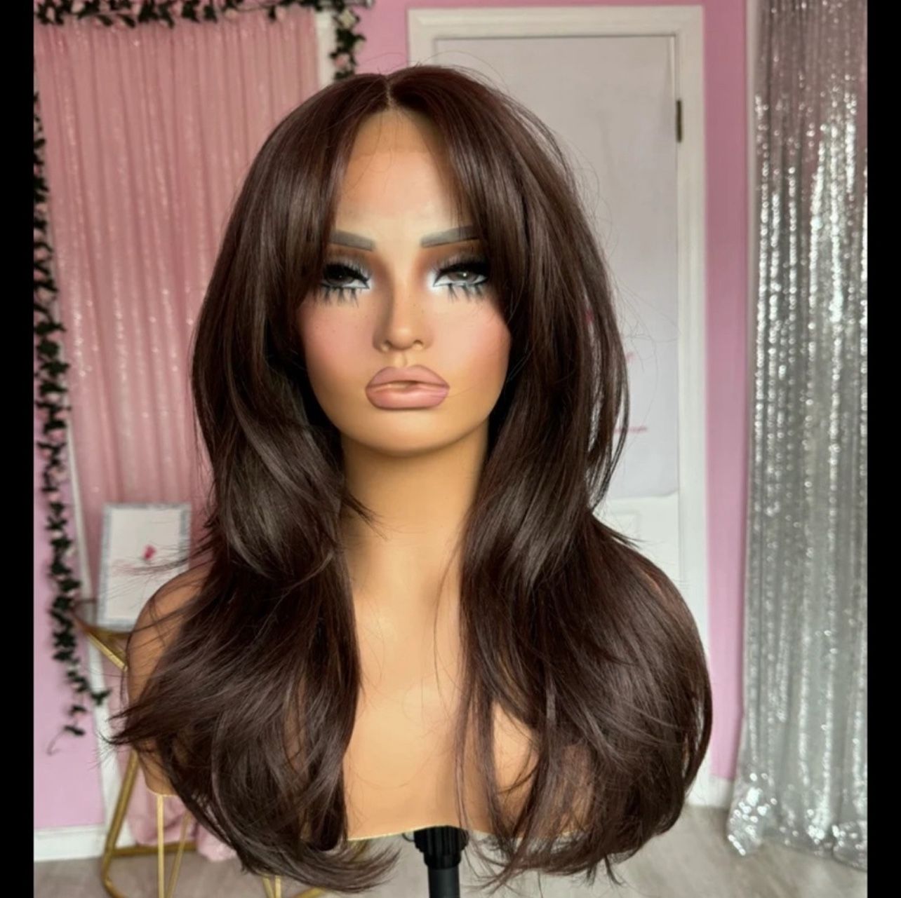 Human Hair Blended Lace Front Wig