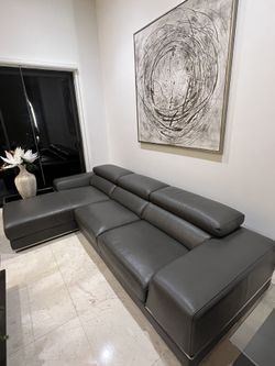 Living Room Leather Sofa