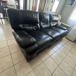 Black Leather Couch