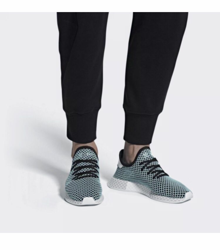 Adidas Originals Deerupt Runner Parley Black Sneakers CQ2623 Mens Size 8 New without box