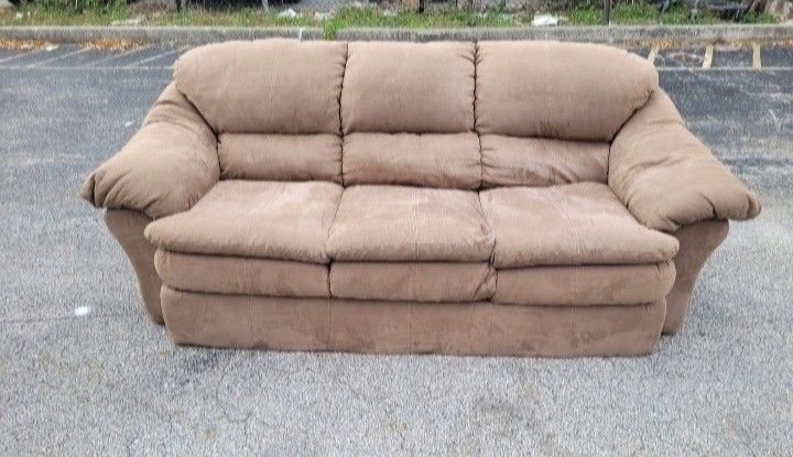 Microfiber Fluffy Couch, Livingroom Sofa, Livingroom Furniture, 3 Person Love Seat